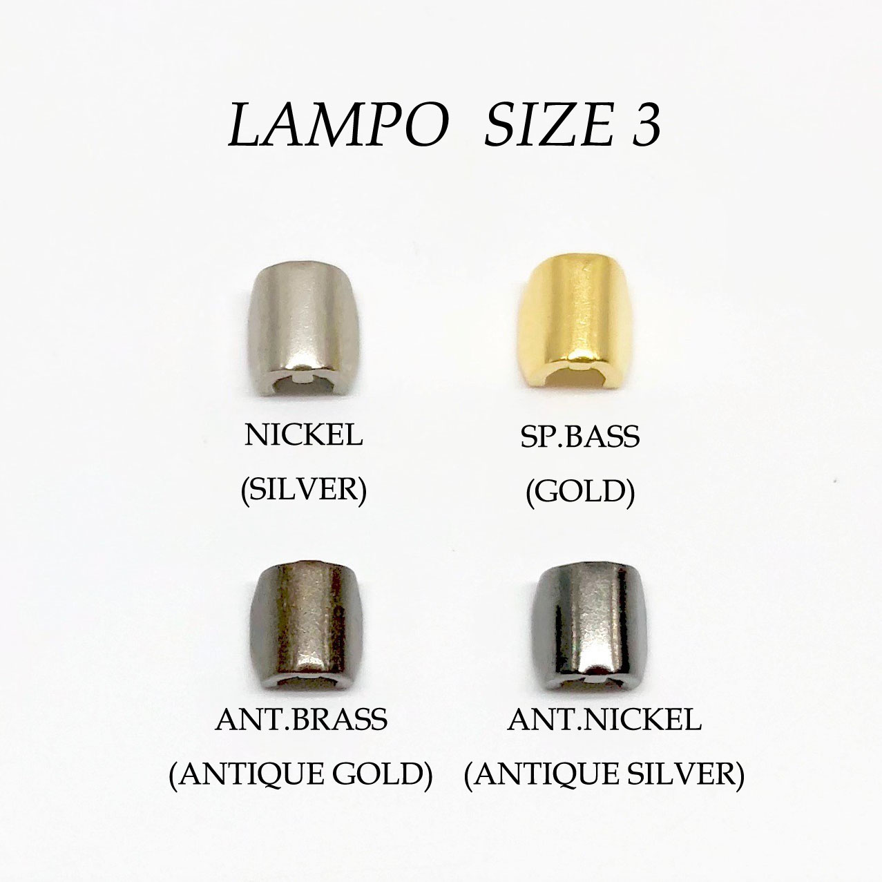 283S Super LAMPO Zipper Top Stop For Size 3 Only LAMPO(GIOVANNI LANFRANCHI SPA)