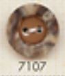 7107 4 Hole Burnt Brown Button With Dent DAIYA BUTTON