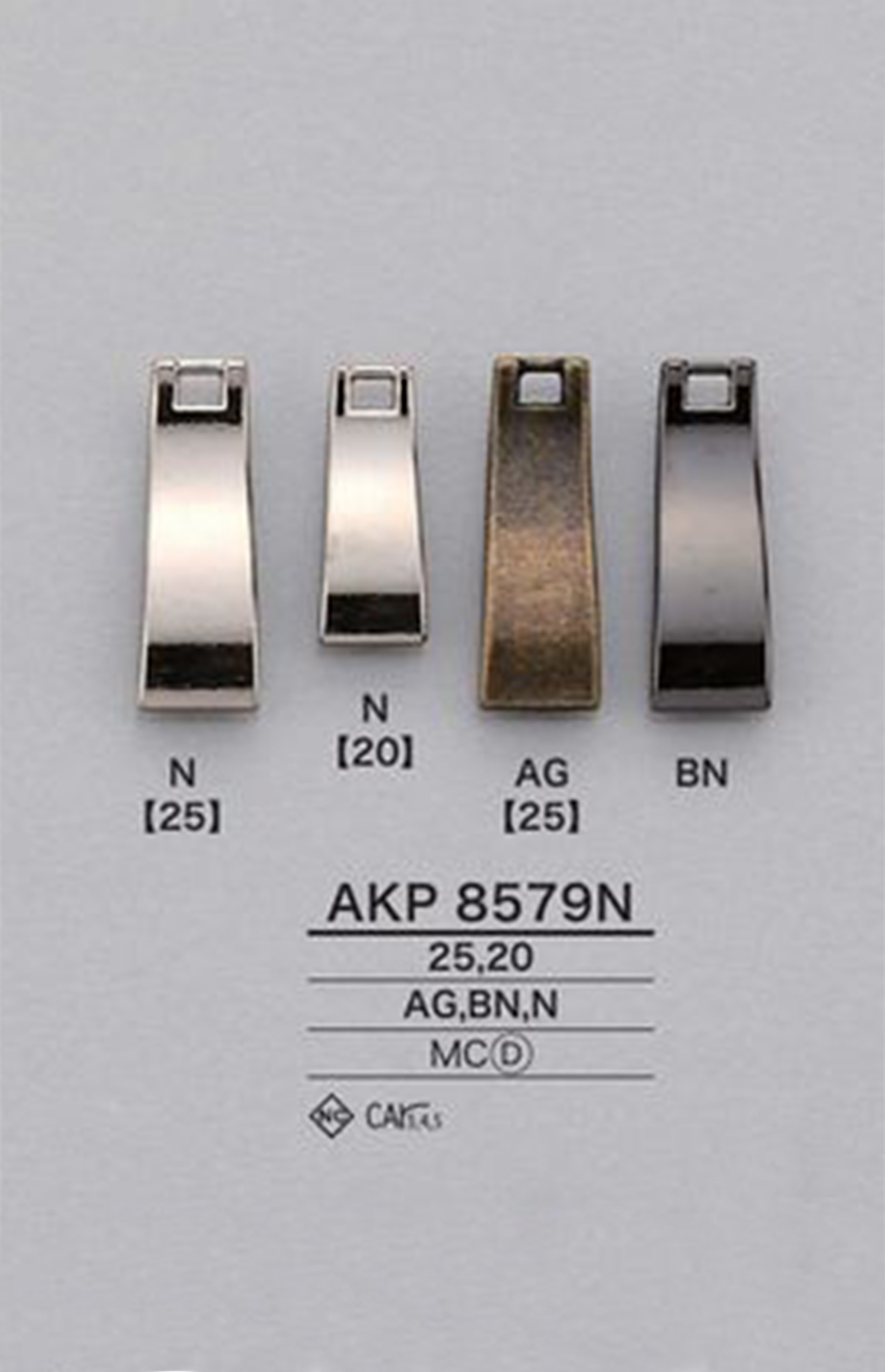 AKP8579N Zipper Point (Pull Tab) IRIS