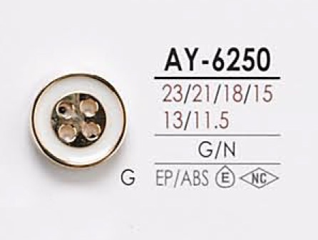 AY6250 4-hole Button For Dyeing IRIS