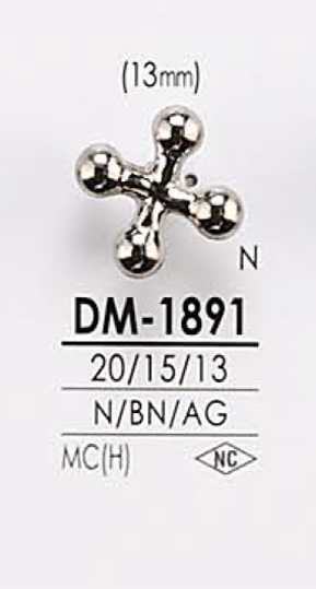 DM1891 Metal Button IRIS