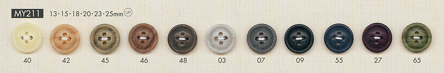 MY211 Elegant Polyester 4-hole Button DAIYA BUTTON