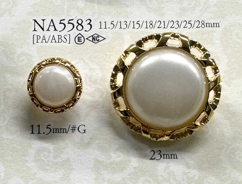 NA5583 Pearl-like Buttons For Dyeing IRIS
