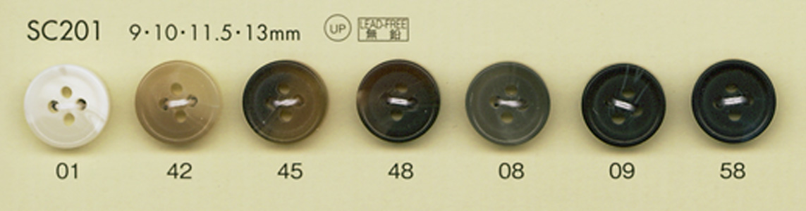 SC201 DAIYA BUTTONS Impact Resistant HYPER DURABLE &quot;&quot; Series Buffalo-like Polyester Button &quot DAIYA BUTTON