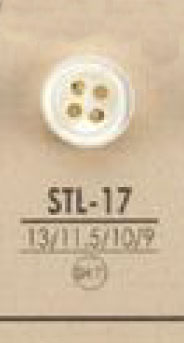 STL17 Natural Material Thick 4- Shell Shell Button IRIS