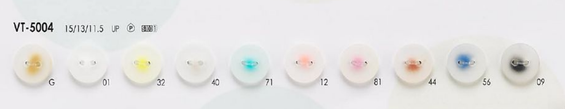 VT5004 Colorful Buttons For Shirts, Polo Shirts And Light Clothing IRIS