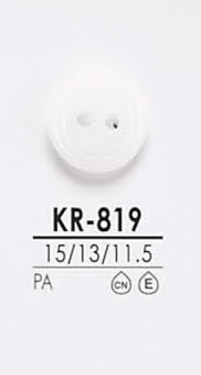 KR819 Black &amp; Dyeing Shirt Button IRIS