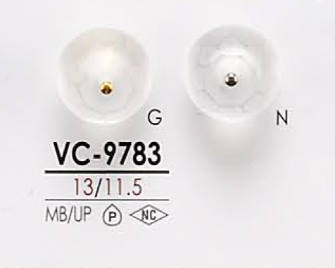 VC9783 Shell-like Pin Curl Button For Dyeing IRIS
