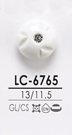LC6765 Pink Curl-like Crystal Stone Button For Dyeing IRIS