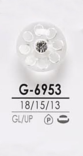 G6953 Pink Curl-like Crystal Stone Button For Dyeing IRIS