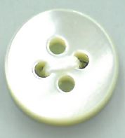 T1004 4mm Thick 4 Hole Flat Shell Button Sakamoto Saji Shoten