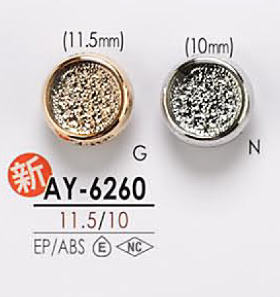 AY6260 Metal Button For Dyeing IRIS