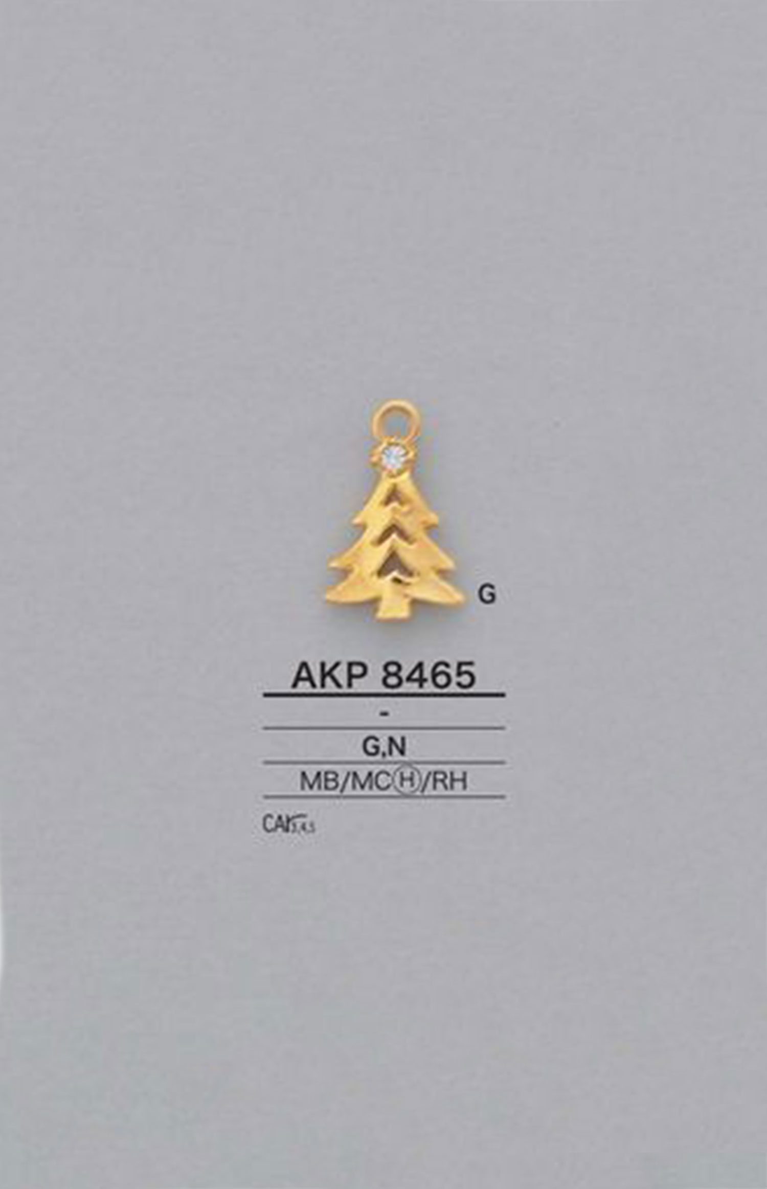 AKP8465 Tree Type Zipper Point (Pull Tab) IRIS