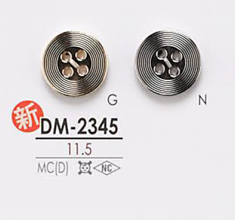 DM2345 4-hole Metal Button IRIS