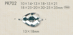 PR702 Diamond Cut Drop Type Button DAIYA BUTTON