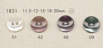 1831 DAIYA BUTTONS Shell-like Polyester Button DAIYA BUTTON