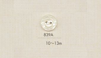 839A DAIYA BUTTONS Two Shell Polyester Button (Flower Pattern) DAIYA BUTTON