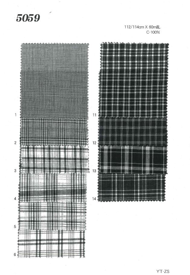 MU5059 Lawn Check[Textile / Fabric] Ueyama Textile