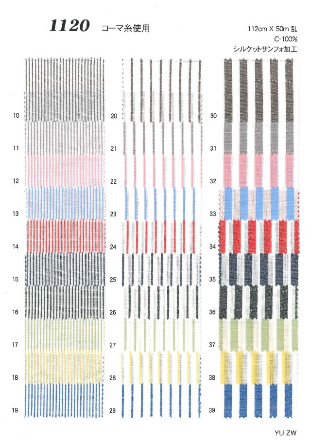 1120 Stripe Check[Textile / Fabric] Ueyama Textile