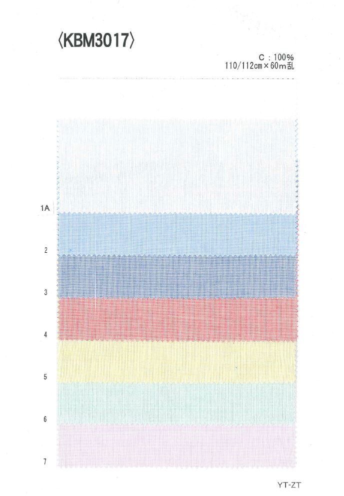 KBM3017 Yarn Dyed Oxford[Textile / Fabric] Ueyama Textile