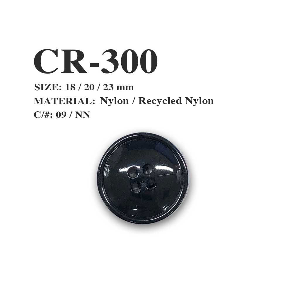 CR-300 Recycled Fishing Net Nylon 4-hole Button Morito