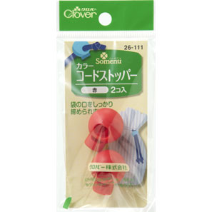 26111 Color Cord Stopper <red>[Handicraft Supplies] Clover