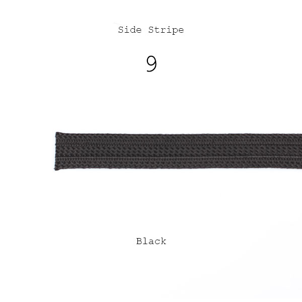 9 Side Striple Tape 100% Rayon Side Striple Slip 18mm Width Black[Ribbon Tape Cord] Yamamoto(EXCY)