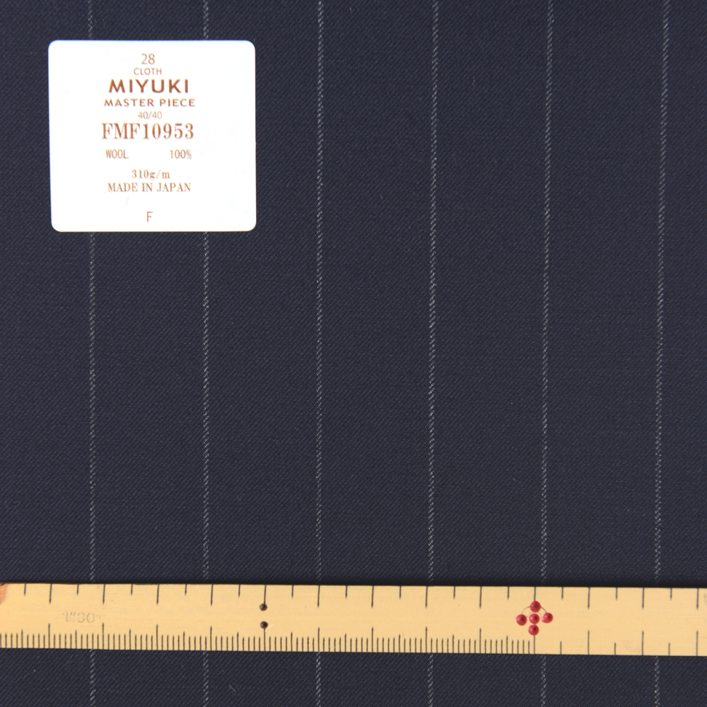 FMF10953 Masterpiece 40/40 Wide Pitch Stripe Navy Blue[Textile] Miyuki Keori (Miyuki)