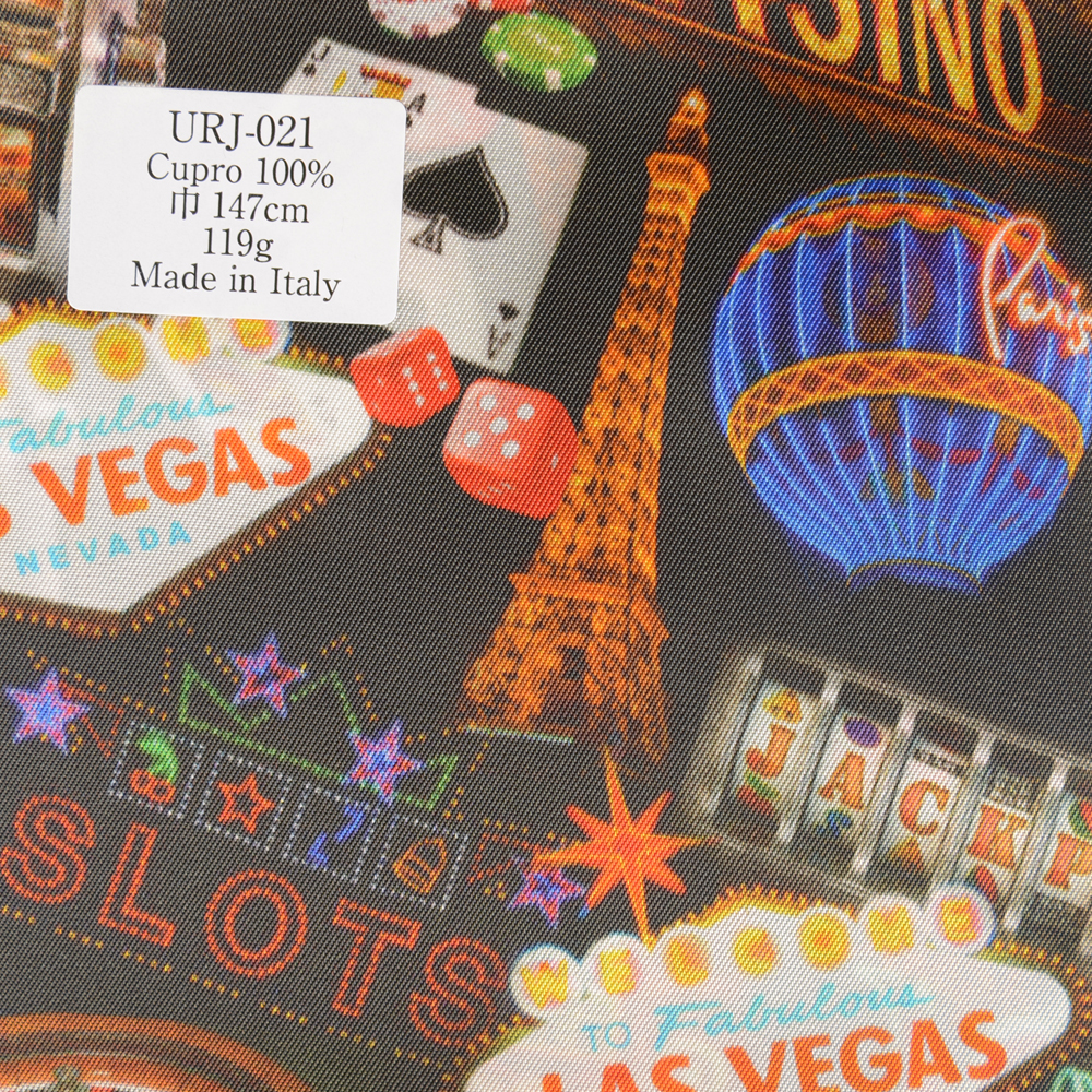 URJ-021 Made In Italy Cupra 100% Print Lining Casino Series Las Vegas Edition TCS
