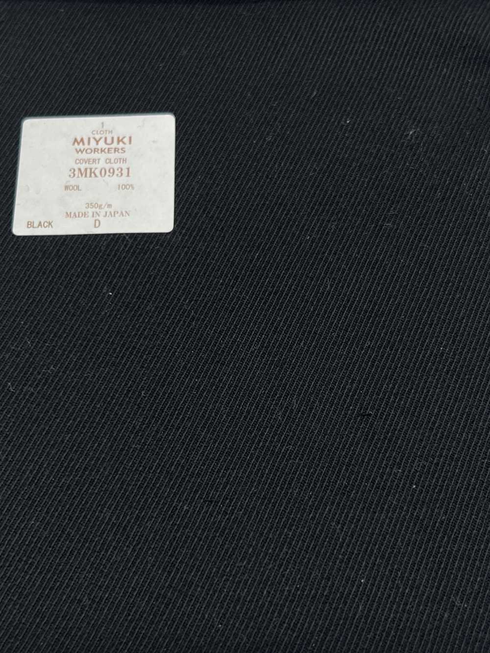 3MK0931 Creative Workers Covert Cloth No Pattern Black[Textile] Miyuki Keori (Miyuki)