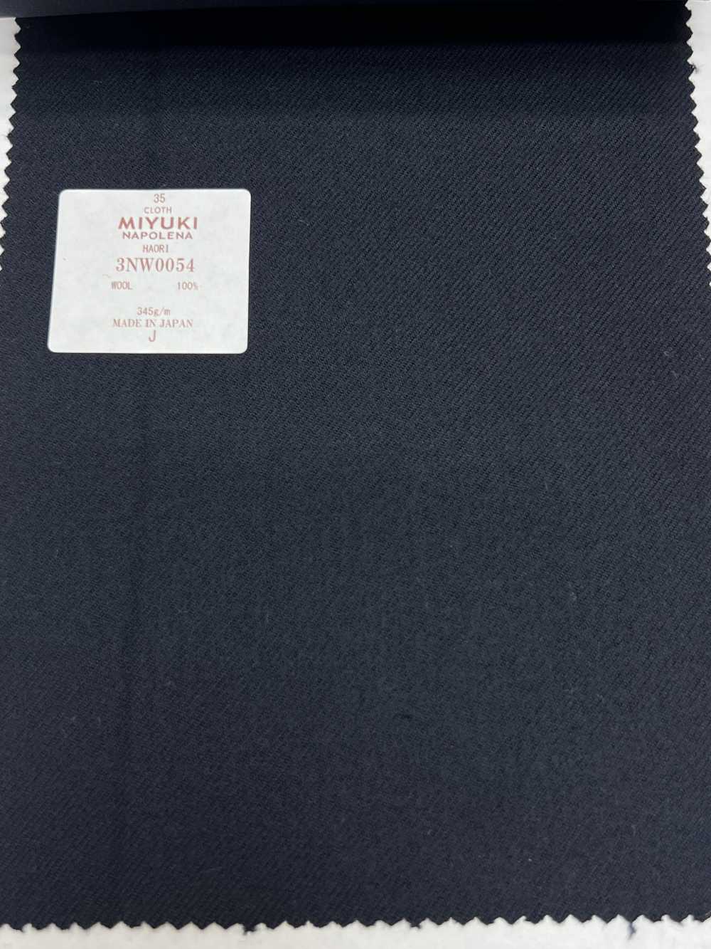 3NW0054 Creative Napolena HAORI Flannel Plain Navy Blue[Textile] Miyuki Keori (Miyuki)