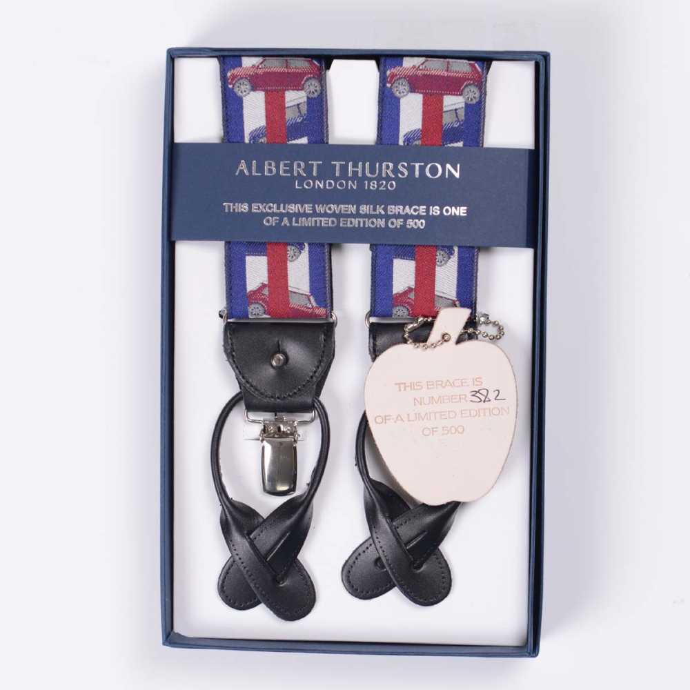 Versterker scheiden Ontrouw AT-2237 Albert Thurston Suspenders Limited Edition 40mm Mini Cooper[Formal  Accessories] ALBERT THURSTON/Yamamoto & Co., Ltd. - ApparelX | Apparel  Fabric & Material B2B