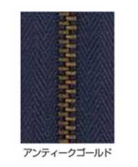 4YGKBOR YZiP® Zipper (For Jeans) Size 4 Antique Gold Open YKK Sub Photo