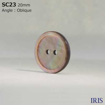 SC23 Natural Material Shell 2 Holes Glossy Button IRIS Sub Photo