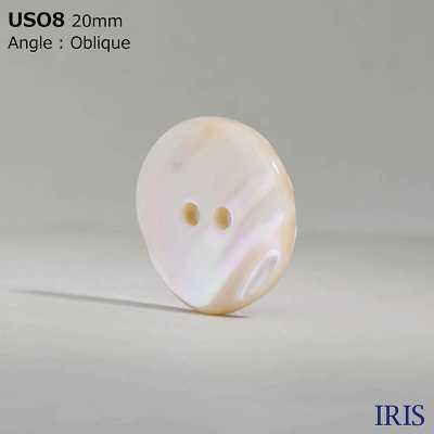 USO8 Natural Material Shell Dyed Front Hole 2 Holes Glossy Button IRIS Sub Photo