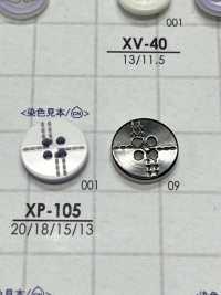 XP-105 Polyeste 4-hole Glossy Button IRIS Sub Photo