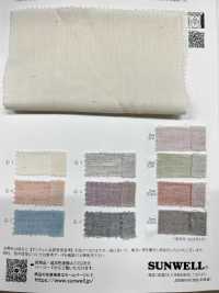 14212 Yarn-dyed Organic Cotton 40s Double Gauze[Textile / Fabric] SUNWELL Sub Photo