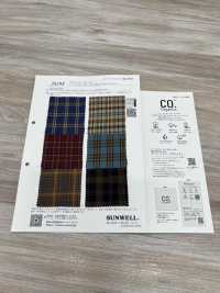 26198 Yarn-dyed Organic Cotton 60s Twill Mini Chuck[Textile / Fabric] SUNWELL Sub Photo