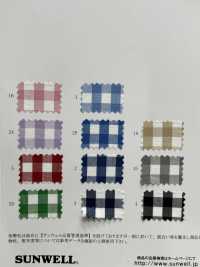 15261 Yarn Dyed 50s Broadcloth Gingham (Middle Lattice)[Textile / Fabric] SUNWELL Sub Photo