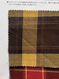 26213 Yarn-dyed Cotton / Wool Lawn Tartan Check[Textile / Fabric] SUNWELL Sub Photo