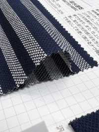 399 T / C Moss Stitch Horizontal Stripes Water Absorption And Quick Drying[Textile / Fabric] VANCET Sub Photo