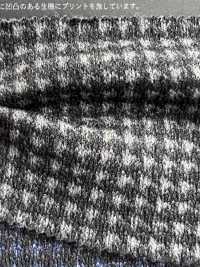 1037052 Sweater Fleece Dobby Houndstooth Print[Textile / Fabric] Takisada Nagoya Sub Photo