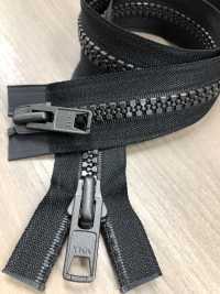 10VMJMR Vislon Metallic Zipper Size 10 Matte Black Two Way Separator YKK Sub Photo