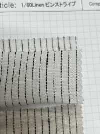 SBY7301 1/60 Linen Pinstripe[Textile / Fabric] SHIBAYA Sub Photo