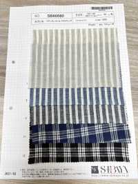 SB60560 Linen Longst &amp; Paraca Check[Textile / Fabric] SHIBAYA Sub Photo