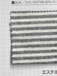 126 Cotton Polyester Heather 30 Circular Rib Horizontal Stripes[Textile / Fabric] VANCET Sub Photo