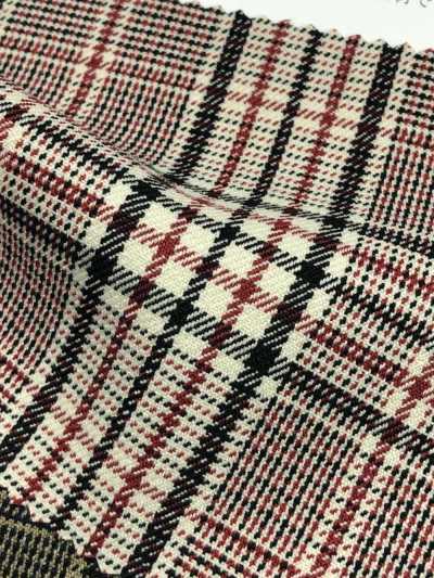 43461 [OUTLET] LANATEC (R) LEI Polyester Check Stretch[Textile / Fabric] SUNWELL Sub Photo