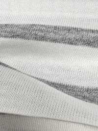 408 Cotton Modal 30/ Jersey-cloth Horizontal Stripes (UV Processing)[Textile / Fabric] VANCET Sub Photo