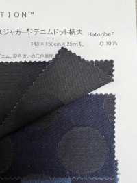 JN0704 9 Oz Jacquard Denim Dot Design Large[Textile / Fabric] DUCK TEXTILE Sub Photo