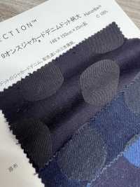 JN0704 9 Oz Jacquard Denim Dot Design Large[Textile / Fabric] DUCK TEXTILE Sub Photo
